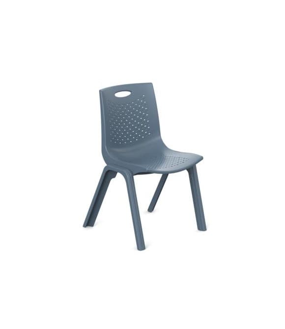 Nextep Silla de Visitas/Comedor Fibra Alta Resistencia Apilable Gris Obscuro NE-663G