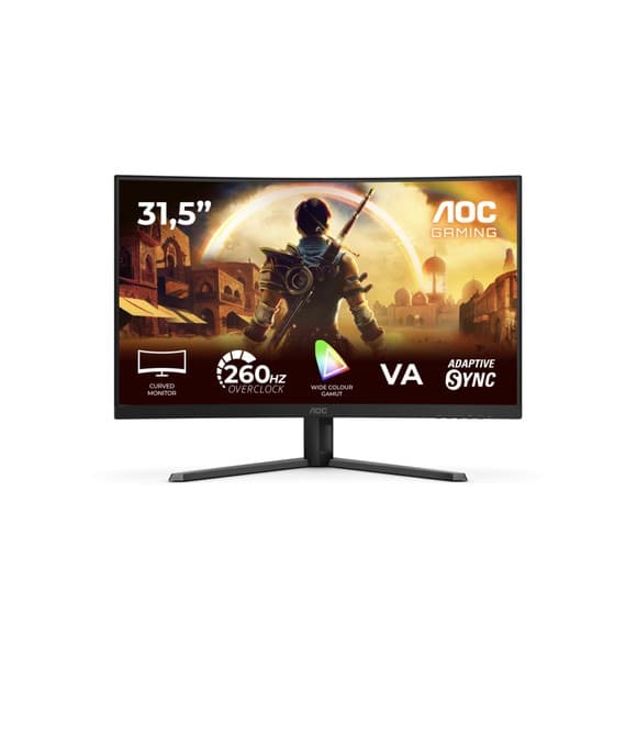 AOC Monitor gamer curvo 32" C32G42ZE panel VA 240 Hz 4 ms GTG 0.3 ms MPRT Adaptive Sync C32G42ZE