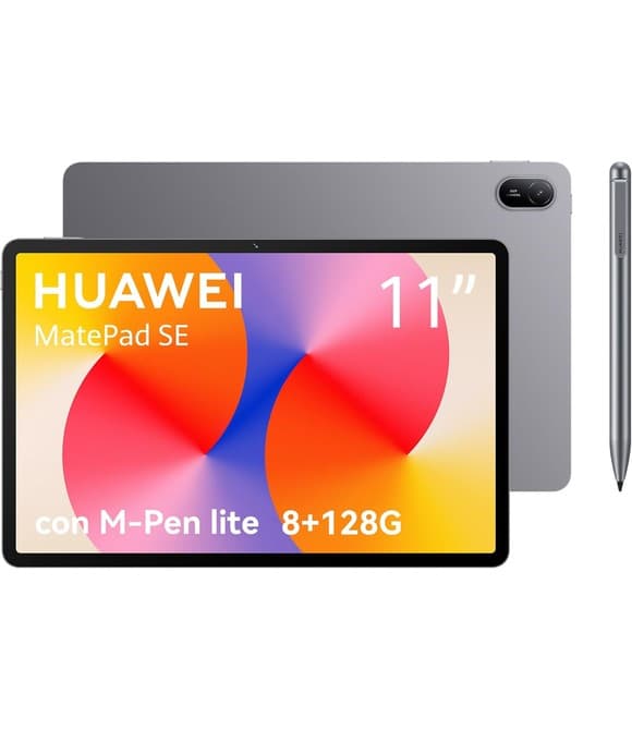 Tablet Huawei MatePad SE 11" Full HD 1920x1080 8GB RAM 128GB HarmonyOS Batería 7680mAh Gris 53014GYU