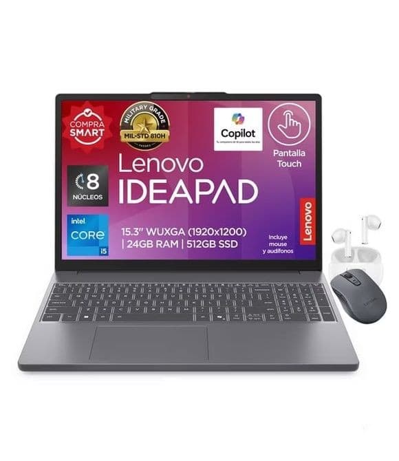 Lenovo IdeaPad Slim 3 83K100BULM i5-13420H 24GB/512GB 15.3" Touch WUXGA