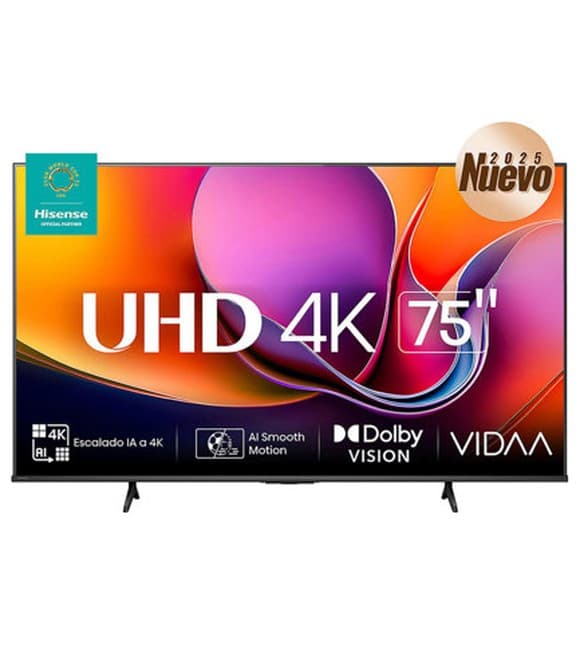 Televisor Hisense 75A65NV 75" UHD 4K VIDAA con Dolby Vision y Game Mode