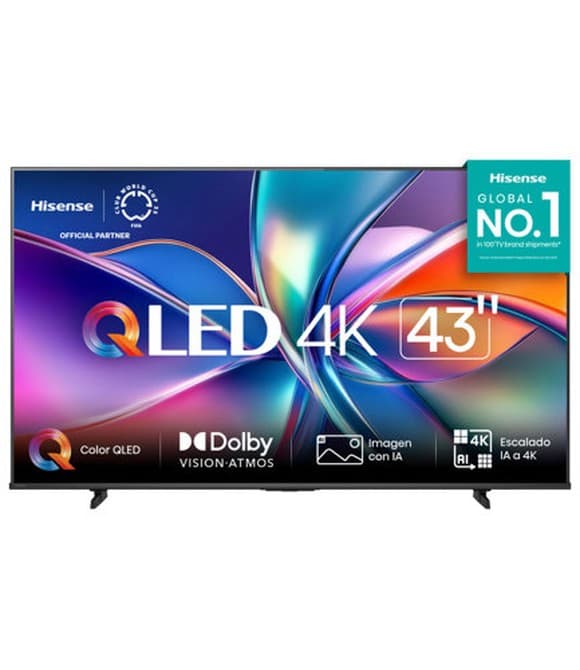 Televisor Hisense 43QD6QV 43" QD6N QLED UHD 4K VIDAA con Dolby Vision