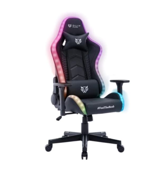 SILLA GAMER LIGHTNING RUSH V2 P PVC PU ESPUMA MOLDEADA NYLON NEGRO