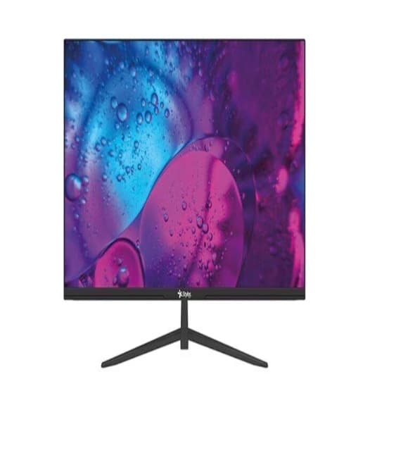 MONITOR STYLOS 27IN PANEL PLANO /FULL HD/75HZ/5MS/HDMI/VGA/BLACK