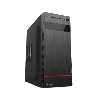 XZEAL STPGAC4B Gabinete Midi-Tower ATX/Micro-ATX/Mini-ITX con Fuente de 500W y USB 3.0 Negro