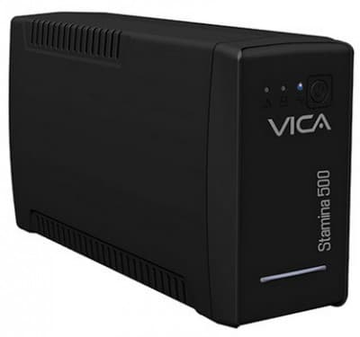VICA STAMINA 500 No-Break interactivo 500VA/300W 4 tomas reguladas y respaldadas, 4 con supresor - STAMINA 500