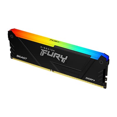 RAM Fury Beast 32GB DDR4 3200MHz CL16 DIMM RGB - KF432C16BB2A/32
