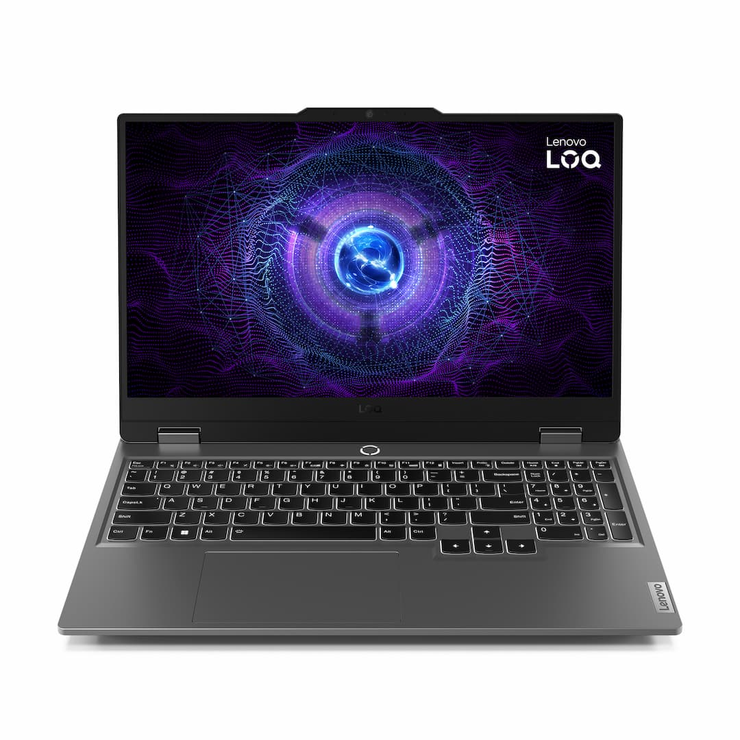 Lenovo LOQ 15IAX9 Intel® Core™ i5 i5-12450HX Portátil 39,6 cm (15.6") Full HD 16 GB DDR5-SDRAM 1 TB SSD NVIDIA GeForce RTX 4050 Wi-Fi 6 (802.11ax) Windows 11 Home Español Gris