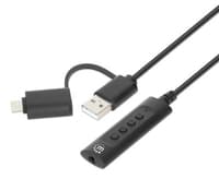 Convertidor USB MANHATTAN 153560 Negro, 1 puerto - 153560